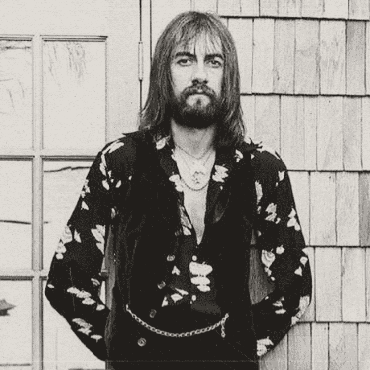 Mick Fleetwood fekete-fehér portréja