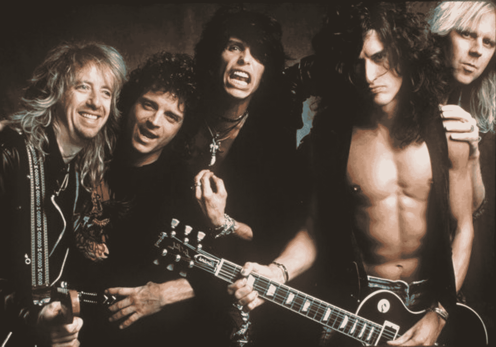 Az Aerosmith zenekar egy Pump korszakbeli fotón