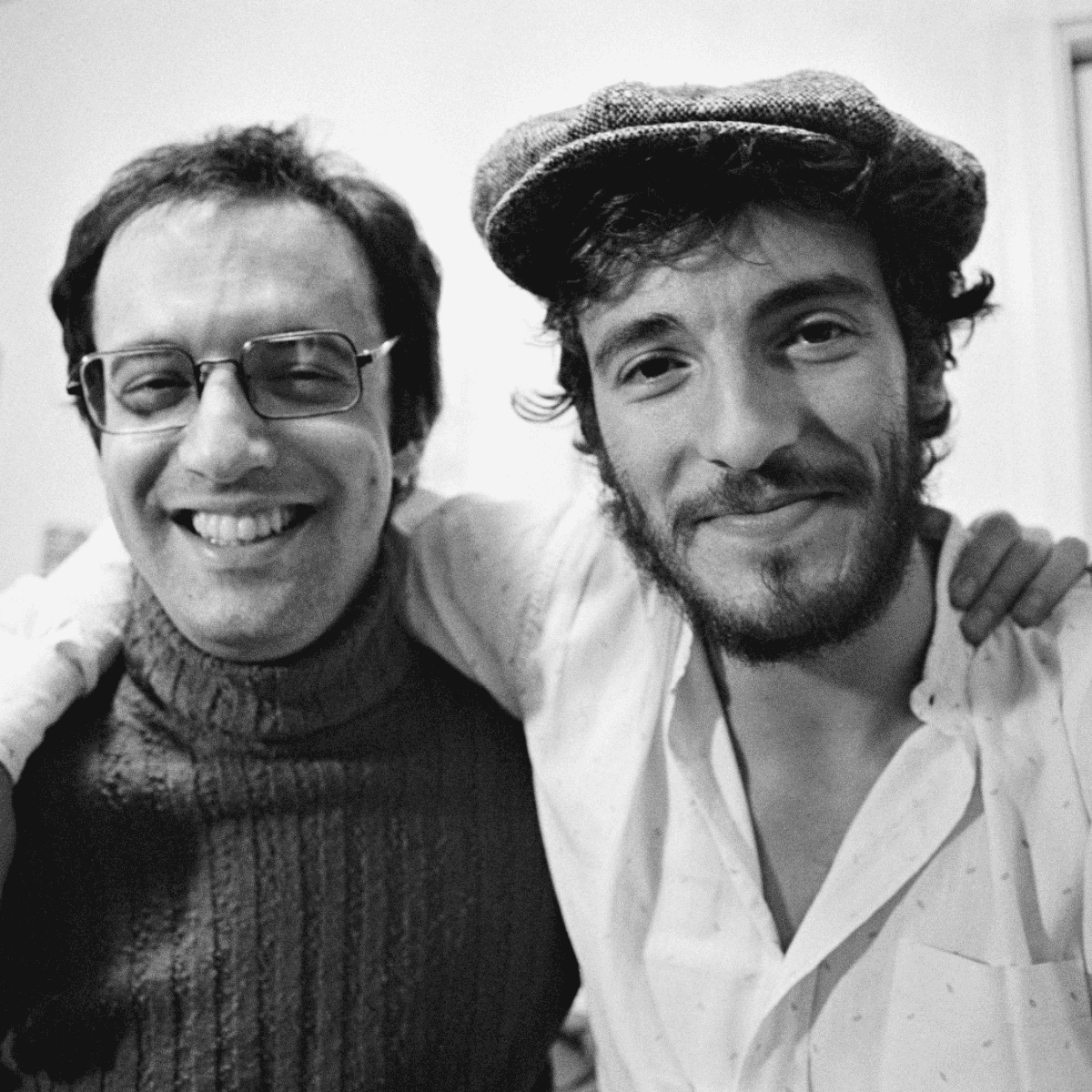 Jon Landau és Bruce Springsteen közös fekete-fehér portréja